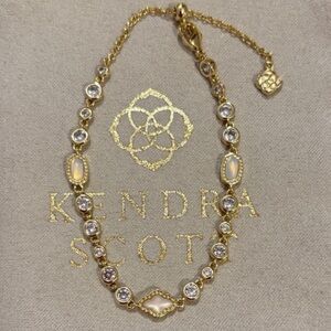 NWOT Kendra Scott Mini Elisa And Abbie Bracelet White Mix Gold
